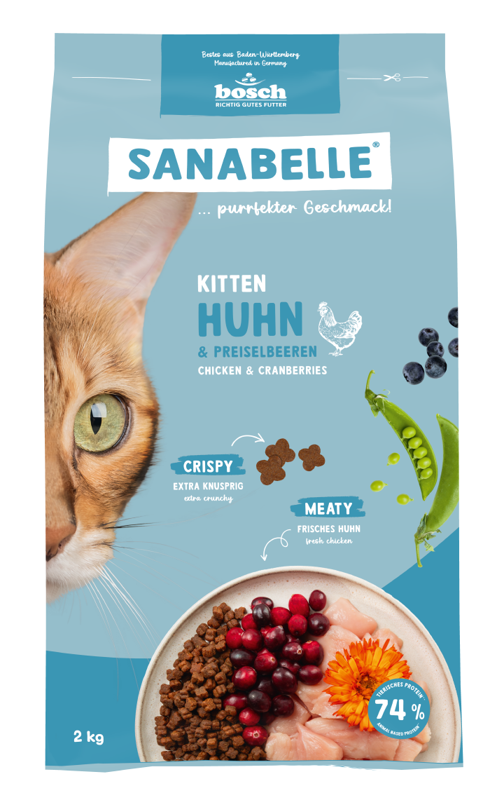 Sanabelle Katzen-Trockenfutter Kitten Huhn